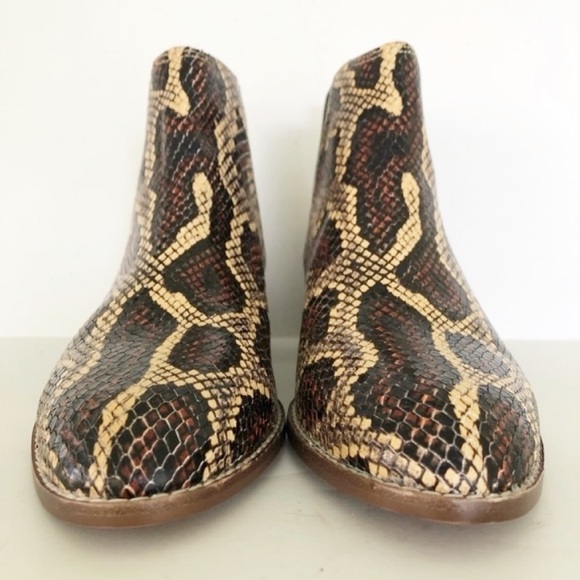 Madewell Carina Snake Embossed Ankle Boot EUC - Picture 3 of 13